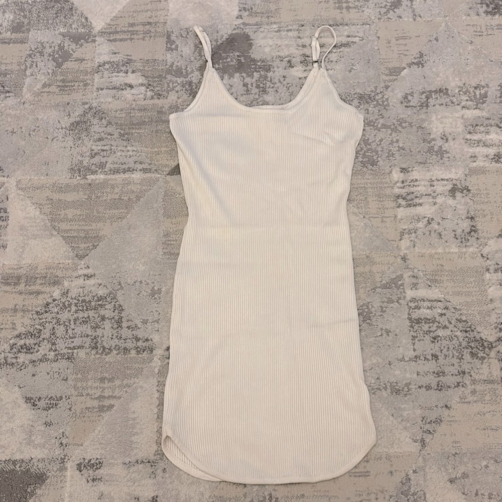 NWOT Urban Planet White Ribbed Dress